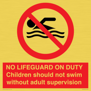 NO LIFEGUARD ON DUTY
